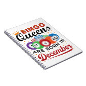 ビンゴ誕生日ビンゴクイーン生まれは12月に ノートブック (右側)