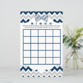 ビンゴ財布ベビーシャワーゲーム,ネイビーグレイ弓タイ (スタンド正面)