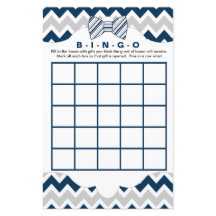 ビンゴ財布ベビーシャワーゲーム，ネイビーグレイ弓タイ