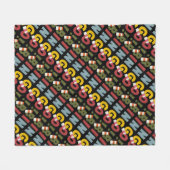 ビンゴ賭博ワードアートフリースブランケット フリースブランケット (正面(横))