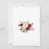 ビンゴ金ゴールドグリッターマルサラシャワーゲーム 招待状 (裏面)