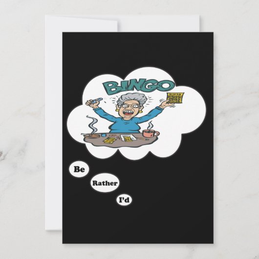 ビンゴ4をプレイしている方がいい 招待状 (正面)