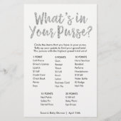 ビンゴ-あなたの財布の中身は？2面シルバーカード (裏面)