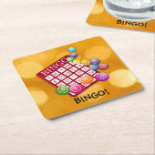 ビンゴ！ スクエアペーパーコースター (アングル)