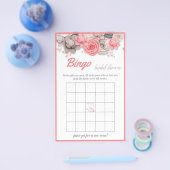 ビンゴ ブライダルシャワー ゲーム カード (シングル)