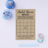 ビンゴ ブライダルシャワー ラスティック ウェディング ゲーム カード (シングル)