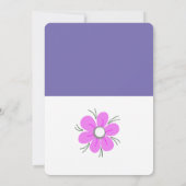 ビンゴ，ベビーシャワーゲームカードフライヤー，うさぎ 招待状 (裏面)