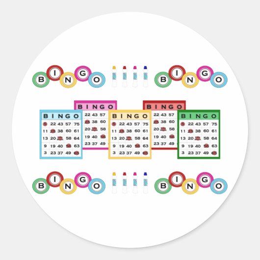 ビンゴ ラウンドシール (正面)