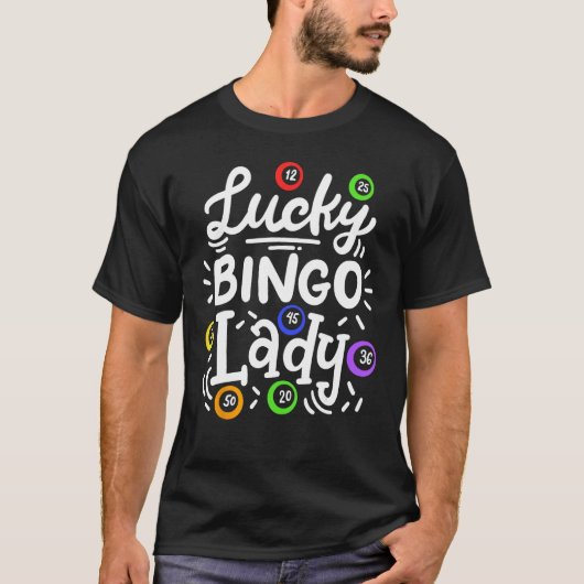 ビンゴ ラッキー ビンゴ レディ Tシャツ (正面)