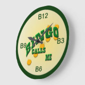 ビンゴ ラージ壁時計 (傾斜)