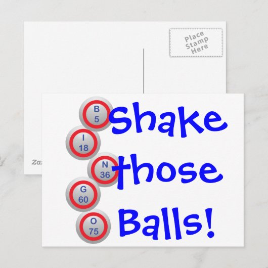 ビンゴ!振れ! ポストカード (正面/裏面)