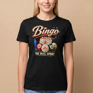 ビンゴ: 本当のスポーツ Tシャツ