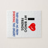 ビンゴ!素晴らしいプレイヤーのためのビンゴデザイン! ジグソーパズル (横)