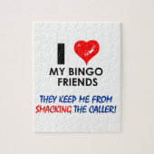 ビンゴ！素晴らしいプレイヤーのためのビンゴデザイン! ジグソーパズル (縦)