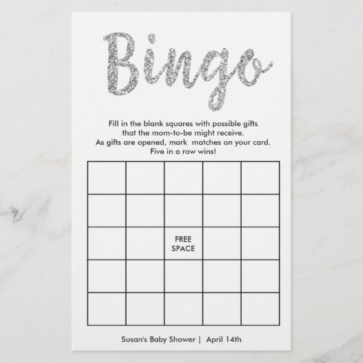 ビンゴ - 財布の中身は？ 2面シルバーカード (正面)