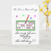 ビンゴGRANのハッピーバースデーカード カード (黄色い花)