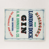 ビンジンガーズオールドロンドン波止場ジンのヴィンテージアド ジグソーパズル (横)