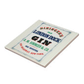 ビンジンガーズオールドロンドン波止場ジンのヴィンテージアド タイル (側面)