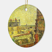 ビンセントの部屋から見たパリの景色 by ヴィンセント・ヴァン・ゴッホ セラミックオーナメント (左)