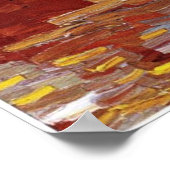 ビンセントゴッホひまわり花瓶第1ターコイズ ポスター (角)