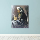 ビンセントゴッホポテトピーラー キャンバスプリント (インサイチュ (ウッドフロア))