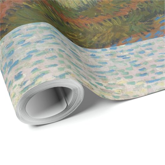 ビンセントゴッホヴィンテージピーチツリーインブロッサム ラッピングペーパー (ロールコーナー)