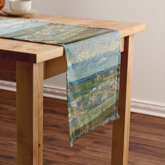 ビンセントゴッホヴィンテージピーチツリーインブロッサム ロングテーブルランナー (インサイチュ)