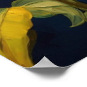 ビンセントスタイルのヒマワリの油絵 ポスター (角)