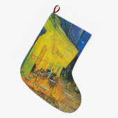 ビンセントバンゴッホカフェテラス最高傑作 ラージクリスマスストッキング (正面 (吊り時))
