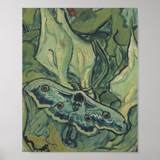 ビンセントバンゴッホ素晴らしピーコックモス ポスター (正面)