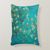 ビンセントバンゴッホ開花アーモンドツリーフローラアート アクセントクッション (正面(垂直))