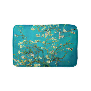 ビンセントバンゴッホ開花アーモンドツリーフローラアート バスマット