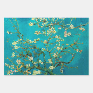 ビンセントバンゴッホ開花アーモンドツリーフローラアート ラッピングペーパーシート