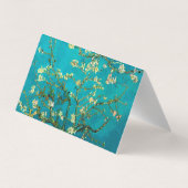 ビンセントバンゴッホ開花アーモンドツリーフローラアート 名刺 (裏面)