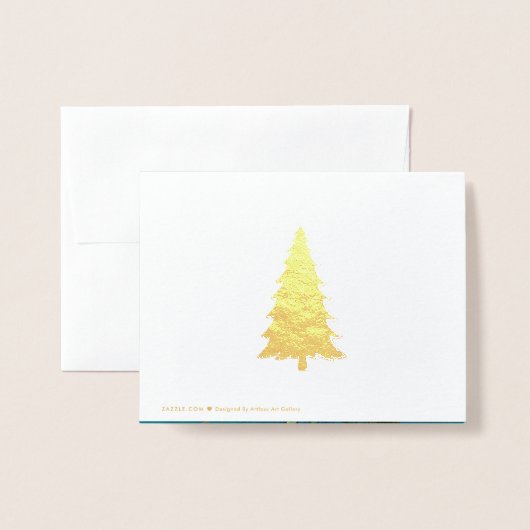 ビンセントバンゴッホ開花アーモンドツリーフローラアート 箔カード (裏面封筒付き)