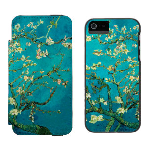 ビンセントバンゴッホ開花アーモンドツリーフローラアート iPhone SE/5/5sウォレットケース