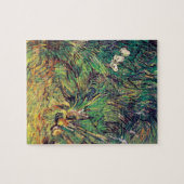 ビンセントバンゴッホ2つの白い蝶ファインアート ジグソーパズル (横)