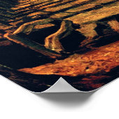 ビンセントバンゴッホ – 秋のポプラの並木道 ポスター (角)