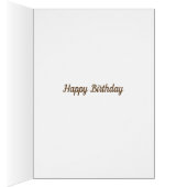 ビンセントファンゴッホセルフポートレートハット誕生日カード (内側 (右))