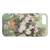 ビンセントファンゴッホ花瓶とピンクローズフローラアート Case-Mate iPhoneケース (裏面(横))