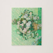 ビンセントファンゴッホ花瓶とピンクローゼスファインアート ジグソーパズル (縦)