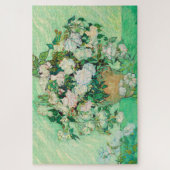 ビンセントファンゴッホ花瓶とピンクローゼスファインアート ジグソーパズル (縦)