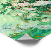 ビンセントファンゴッホ花瓶とピンクローゼスファインアート ポスター (角)