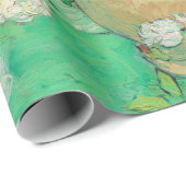 ビンセントファンゴッホ花瓶とピンクローゼスファインアート ラッピングペーパー (ロールコーナー)