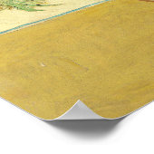 ビンセントヴァンゴッホひまわり花1888ヴィンテージフローラ ポスター (角)