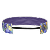 ビンセントヴァンゴッホアイリスフローラヴィンテージファインアート アスレチックヘッドバンド (裏面)