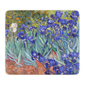 ビンセントヴァンゴッホアイリスフローラヴィンテージファインアート カッティングボード (正面)