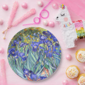 ビンセントヴァンゴッホアイリスフローラヴィンテージファインアート ペーパープレート (パーティー)