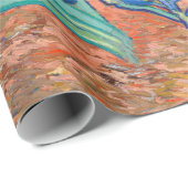 ビンセントヴァンゴッホアイリスフローラヴィンテージファインアート ラッピングペーパー (ロールコーナー)