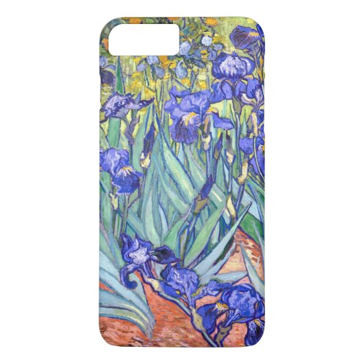ビンセントヴァンゴッホアイリスフローラヴィンテージファインアート Case-Mate iPhoneケース (裏面)